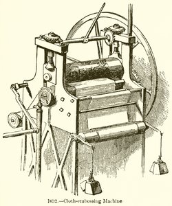 Stof-embossing machine door English School