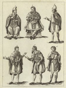 Kleding van de Angelsaksen door English School