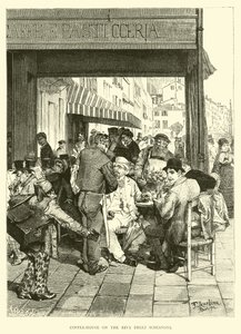 Koffiehuis aan de Riva Degli Schiavoni door English School