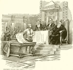 Columbus voor de Portugese Junta door English School
