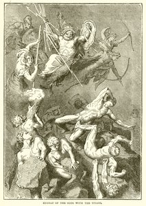 Strijd van de Goden met de Titanen door English School