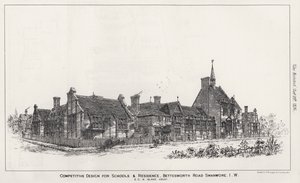 Competitief Ontwerp voor Scholen en Woning, Bettesworth Road, Swanwore, Isle of Wight