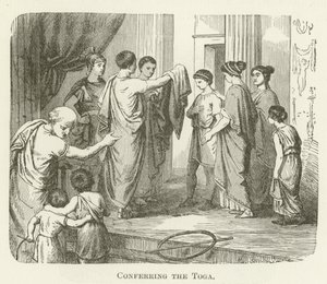 Het verlenen van de toga door English School