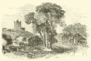 Kasteel van Conisborough door English School