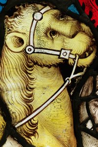 Geconserveerd gedeelte van het Grote Oostraam in York Minster: 