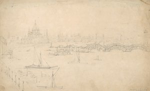 Constructie van Waterloo Brug, Londen door English School