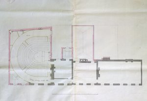 Contracttekening voor de eerste verdieping van de Royal Institution, 1800 door English School