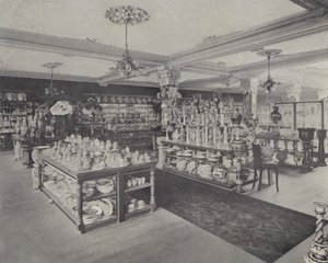 Hoek in de China Showrooms, Harrods door English School