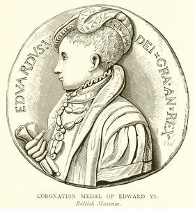 Kroningsmedaille van Edward VI door English School