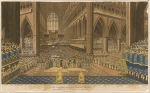 Kroning van Koning Willem IV en Koningin Adelaide op 8 september 1831 door English School