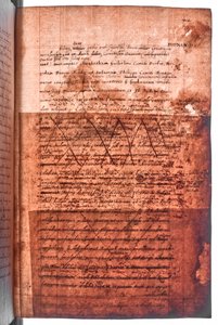 Katoen MS Faustina F III, f. 107r (doorvallend licht) door English School