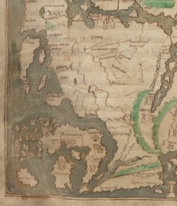De Tiberiuskaart, Mappa Mundi, (detail)