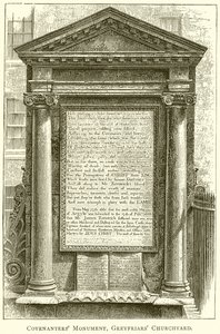 Covenanters Monument, Greyfriars Kerkhof door English School