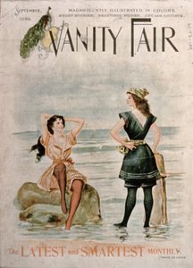 Omslag voor Vanity Fair, september 1896 door English School
