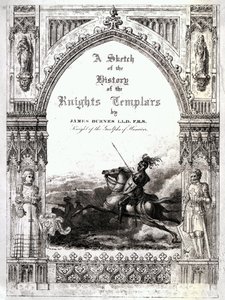 Omslag van Een schets van de geschiedenis van de Tempeliers, door James Burnes