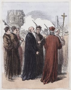 Cranmer naar de executie geleid