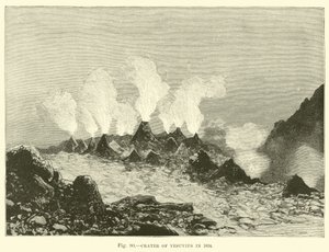 Krater van de Vesuvius in 1834