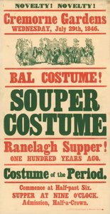 Cremorne Gardens, 29 juli 1846, Bal Costume