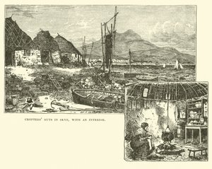 Croftershutten op Skye, met een interieur