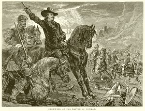 Cromwell bij de Slag bij Dunbar