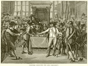 Cromwell ontbindt het Lange Parlement