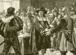 Cromwell ontbindt het Lange Parlement