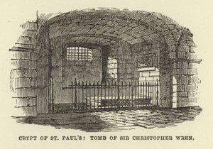 Crypte van St Pauls, Graf van Sir Christopher Wren