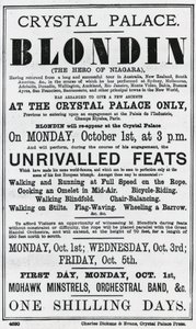 Crystal Palace. Blondin. De held van Niagara door English School