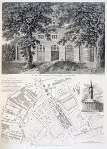 Cupers Gardens, Lambeth, gegraveerd door Bartholemew Howlett, 1746 door English School