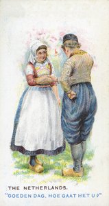 Gebruikelijke groet in Nederland, 1907 door English School
