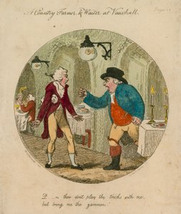 Verdomme, speel geen trucjes met me maar breng me de ham; Vauxhall-tuinen, Londen