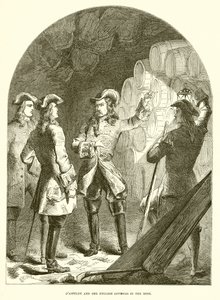 DAsfeldt en de Engelse officieren in de mijn