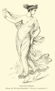 Dansende vrouw door English School