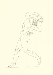 Dansende mannelijke figuur door English School