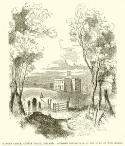 Dangan Castle, County Meath, Ierland. Veronderstelde geboorteplaats van de hertog van Wellington door English School