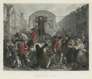Daniel Defoe in de schandpaal door English School
