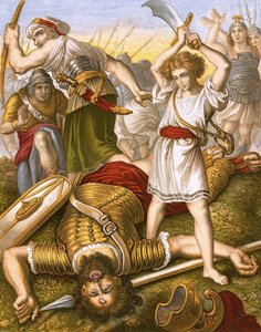 David doodt Goliath door English School