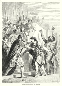 Davids verzoening met Absalom (gravure) door English School