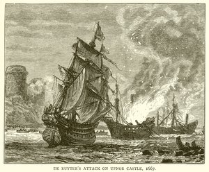De aanval van De Ruyter op Upnor Castle, 1667
