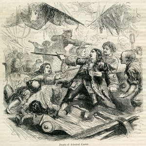 De dood van admiraal Carter, 1692