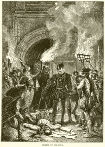 Dood van Coligny door English School