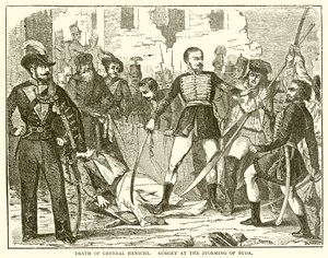 Dood van generaal Henschi. Gorgey bij de bestorming van Buda door English School