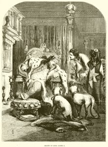 Dood van koning Jacobus I door English School