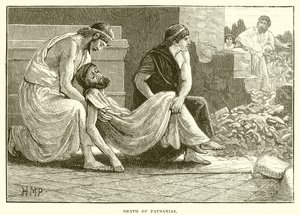 Dood van Pausanias door English School