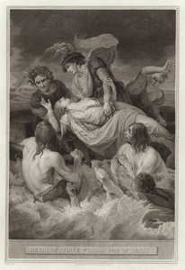 Dood van prins Willem, zoon van Hendrik I door English School