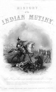 Dood van Sir Henry Montgomery Lawrence, uit The History of the Indian Mutiny, gepubliceerd in 1858 door English School