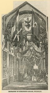 Decoratie van Burlington Arcade door English School