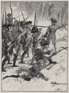 Nederlaag van Generaal Braddock in de Indiase hinderlaag door English School