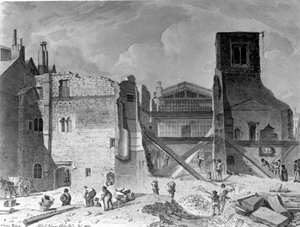 Sloop van het Savoy Palace, Westminster, Londen, 1820