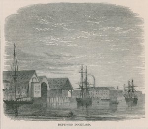 Deptford Scheepswerf door English School